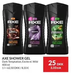 Nielsen's Discount Axe shower gel tilbud