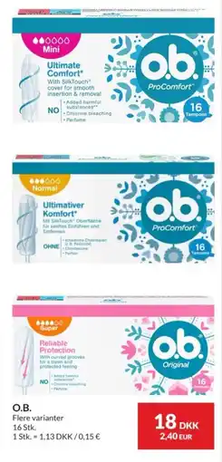 Nielsen's Discount O.B. Ultimate Comfort tilbud