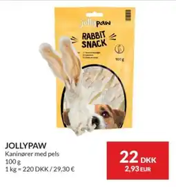 Nielsen's Discount Jollypaw Kaninører med pels tilbud
