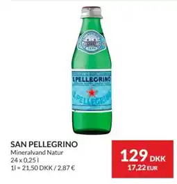 Nielsen's Discount San Pellegrino Mineralvand Natur tilbud