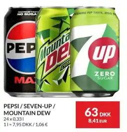 Nielsen's Discount Pepsi / Seven-Up / Mountain Dew tilbud