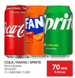 Nielsen's Discount Cola / Fanta / Sprite tilbud