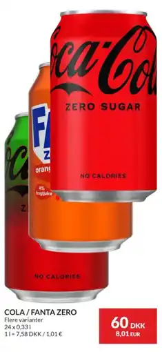 Nielsen's Discount Cola / Fanta Zero tilbud