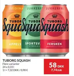 Nielsen's Discount Tuborg Squash tilbud