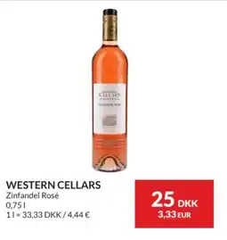 Nielsen's Discount Western Cellars Zinfandel Rosé tilbud