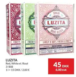 Nielsen's Discount Luzita red white el. rosé tilbud