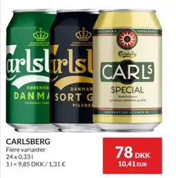 Nielsen's Discount Carlsberg tilbud