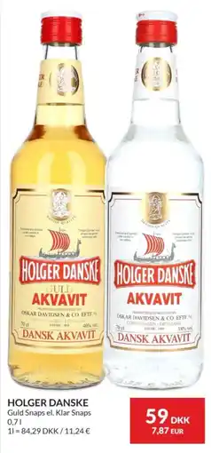 Nielsen's Discount Holger Danske Guld Akvavit tilbud