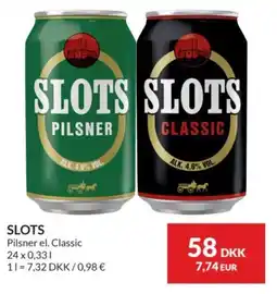 Nielsen's Discount Slots Pilsner el. Classic tilbud