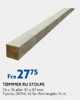 Davidsen Tømmer Ru Stolpe tilbud
