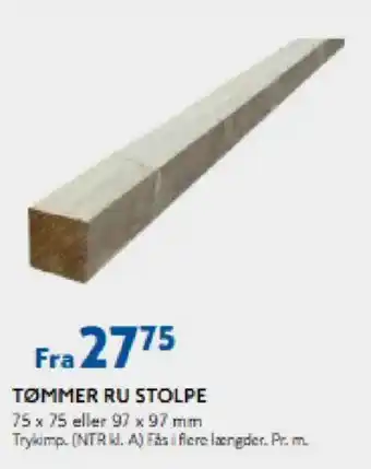 Tømmer Ru Stolpe