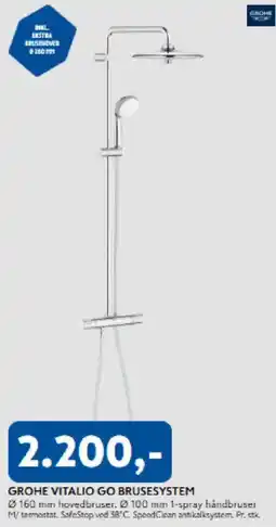Davidsen Grohe Vitalio Go brusesystem tilbud
