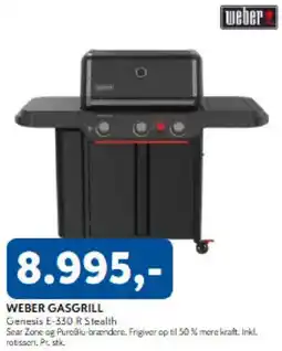 Davidsen Weber gasgrill genesis e-330 r stealth tilbud