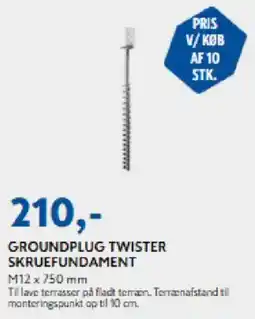 Davidsen Groundplug Twister skruefundament tilbud