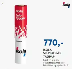 Davidsen Isola selvbygger tagpap tilbud