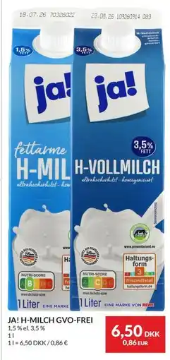 Nielsen's Discount JA! H-MILCH GVO-FREI tilbud