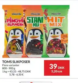 Nielsen's Discount TOMS SLIKPOSER tilbud