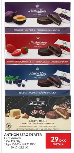 Nielsen's Discount ANTHON BERG TÆRTER tilbud
