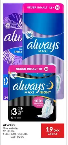 Nielsen's Discount ALWAYS tilbud
