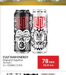 Nielsen's Discount CULT RAW ENERGY tilbud