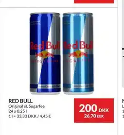 Nielsen's Discount RED BULL tilbud