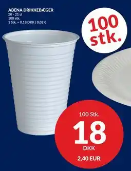 Nielsen's Discount ABENA DRIKKEBÆGER tilbud