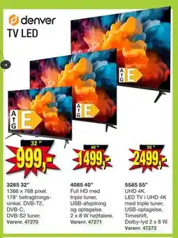 Harald Nyborg denver TV LED tilbud