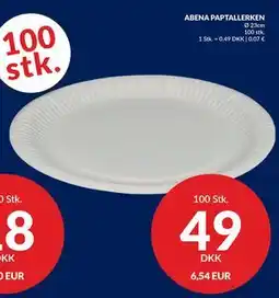 Nielsen's Discount ABENA PAPTALLERKEN tilbud
