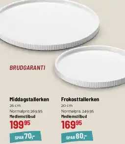 Kop & Kande Bernadotte tallerkner tilbud