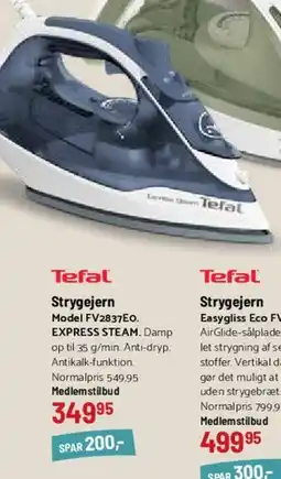 Kop & Kande Tefal Strygejern Model FV2837EO (EXPRESS STEAM) tilbud
