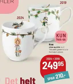 Kop & Kande Krus - 2024 + 2019 tilbud