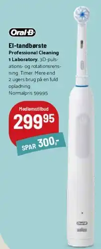 Kop & Kande El-tandborste Professional Cleaning tilbud