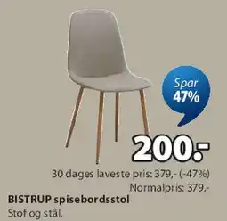 JYSK BISTRUP spisebordsstol tilbud