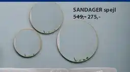 JYSK SANDAGER spejl tilbud
