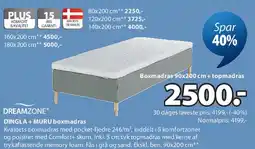 JYSK DINGLA + MURU boxmadras tilbud