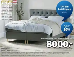 JYSK SOKNA + BRYA kontinentalseng tilbud