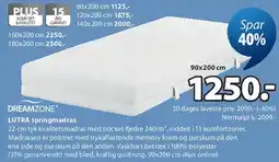 JYSK LUTRA springmadras tilbud