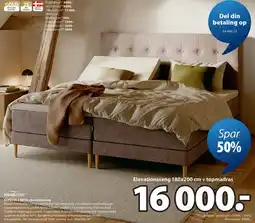 JYSK KUPELVA + BRYA elevationsseng tilbud