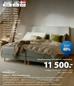 JYSK JOSELVA + EKSO elevationsseng tilbud