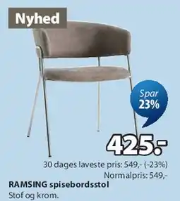 JYSK RAMSING spisebordsstol tilbud