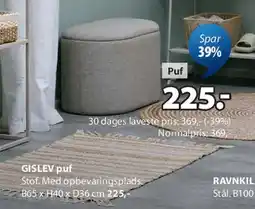 JYSK GISLEV puf tilbud