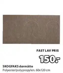 JYSK SKOGFASK dørmåtte tilbud