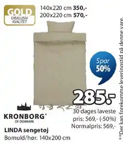 JYSK LINDA sengetøj tilbud