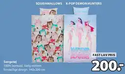 JYSK Sengesæt - motiveret (Squishmallows / K-POP Demon Hunters) tilbud