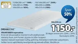 JYSK DREAMZONE topmadras tilbud