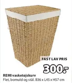 JYSK REMI vasketøjskurv tilbud