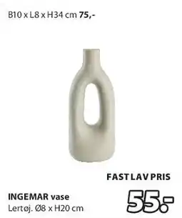 JYSK INGEMAR vase tilbud