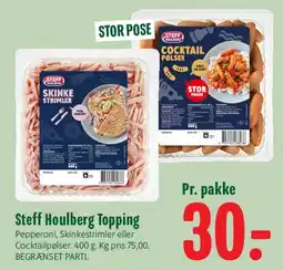 Min Købmand Steff Houlberg Topping tilbud