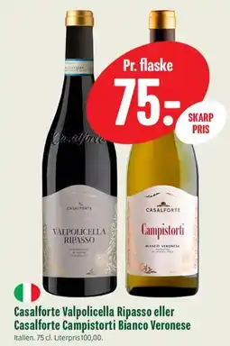Min Købmand Casalforte Valpolicella Ripasso / Casalforte Campistorti Bianco Veronese tilbud