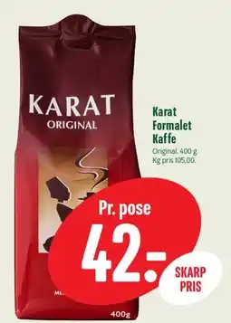 Min Købmand Karat Formalet Kaffe tilbud
